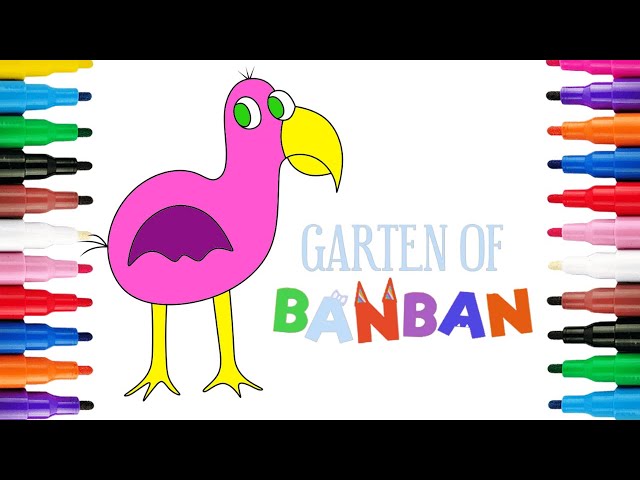 Garten of BanBan - Opila Bird Coloring Page by ToaJaniceAnteverse