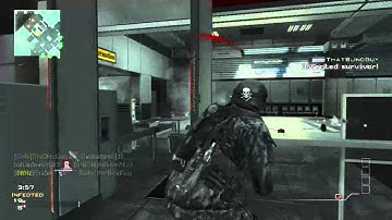 CoD MW3 - Epic throwing knife Kill