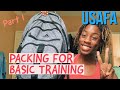 PACKING FOR BASIC TRAINING [Part 1] ||Air Force Academy || Zoe Iwu
