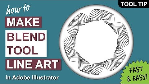How to Make Blend Tool Line Art in Adobe Illustrator
