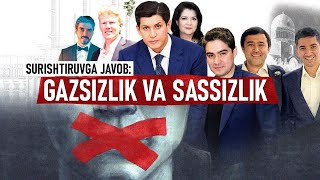 : Surishtiruvga javob: Gazsizlik va sassizlik