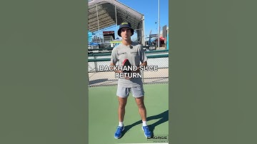 Learn the backhand slice! #pickleballtips #pickleball