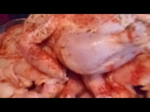 STUFFING CHICKENS WITH BROCCOLI AND SAUSAGES