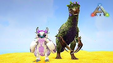 Ark: Survival Evolved - Crystal Isles E52 - Crystal Therizinosaurus and Snow Owl Tame