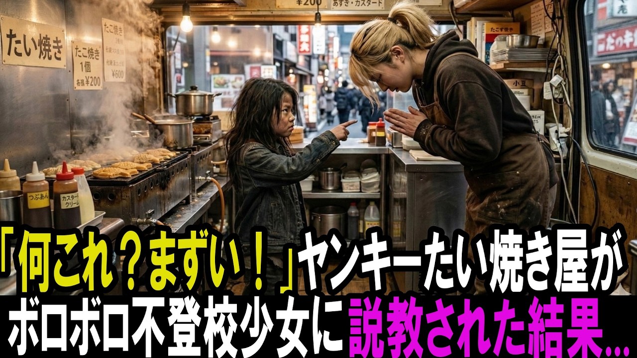 キッチンカーでタイ焼き屋を始めたヤンキー娘ーーいつも公園にいる不登校の少女に「まずい」と説教された結果...