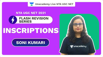 NTA UGC NET 2021 |Flash Revision Series[ Inscriptions ]| Soni Kumari | Unacademy Live