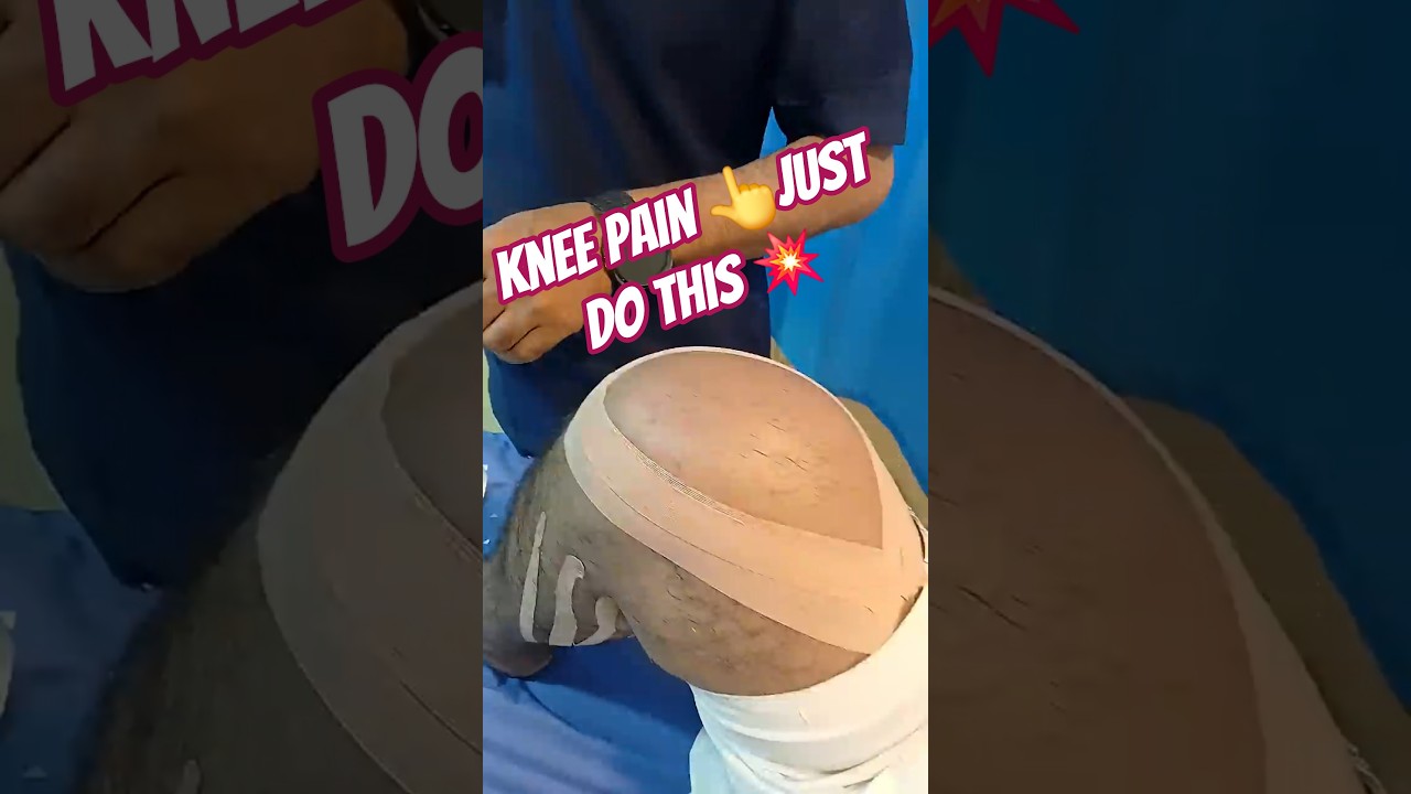 “Instant Knee Relief with This Simple Taping Hack😱