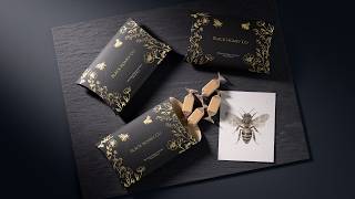 Render gold foil on luxury packaging in Blender