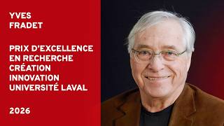 Yves Fradet, lauréat du prix Fondation – Carrière en recherche, secteur Santé 2026