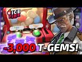 I spent 3000 tgems on vincent  t3 arena arcade system