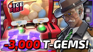 I SPENT 3,000 T-GEMS ON VINCENT!!! - T3 Arena Arcade System