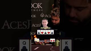 Jamie missed his flush and try to bluff me
