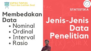 CARA MEMBEDAKAN JENIS DATA NOMINAL, ORDINAL, INTERVAL, DAN RASIO | STATISTIKA PENELITIAN
