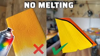 How to Spray Paint Foam (EPS) RC Airplane Wing Without Melting