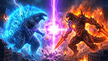 EPIC FIGHT MOMENT: GODZILLA vs OBSIDIAN PRIME | Destruction of Neo-Tokyo | 3D Battle