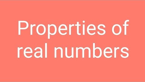 CH#1(Properties of equality of real numbers)