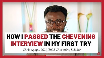 How To Pass The Chevening Interview | Real Chevening Interview Tips From Chris Agape 2023 Scholar