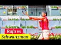 Rafael nadal practice with diego schwartzman at mutua madrid open 2024 new clips
