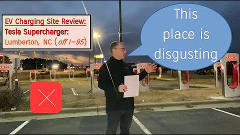 EV Charging Site Review: Tesla Supercharger - Lumberton, NC (off I-95)
