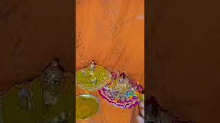 किशोर नंदिनी की हल्दी ❤️🦚✨#trending #vrindavan #viral #explore #commentbelow #comedy #haldi #laddu
