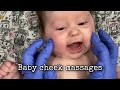 Baby cheek massages