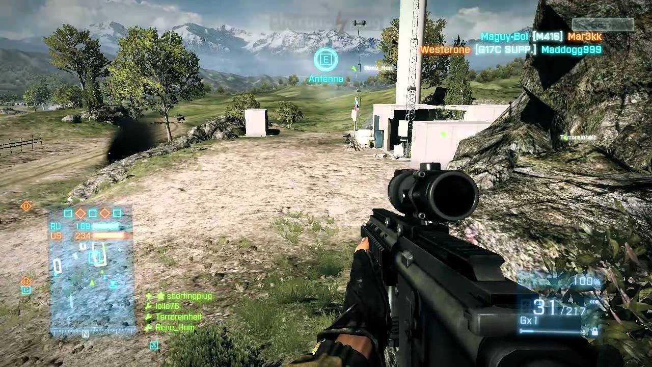 Gameplay, HD, shortingplug, BF3, Battlefield, Assault, M416, MP443.