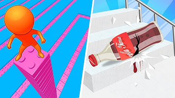 Stacky Dash 🆚 Fragile Roll 3D🧿🌺🌈Walkthrough Android IOS 2025 New Update Gameplay HT26