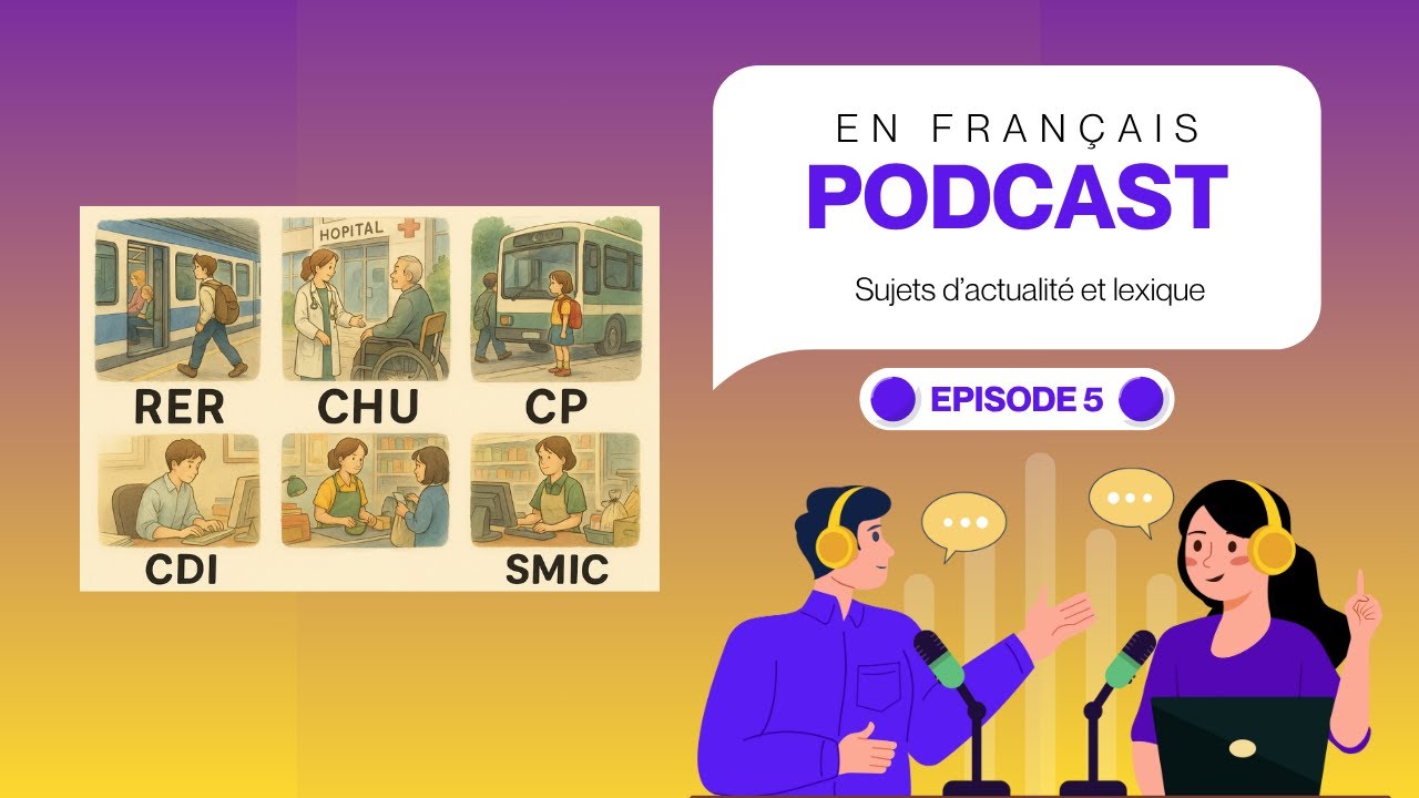 Podcast en français  (B1-B2) - Les sigles et acronymes en France
