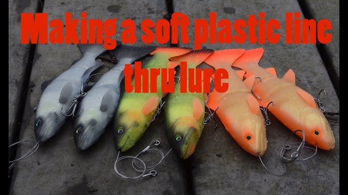 Making a paddle tail lure using soft plastic/plastisol 