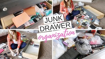 SPRING CLEAN WITH ME // JUNK DRAWER ORGANIZATION // DOLLAR TREE ORGANIZATION // DENAE LYNN