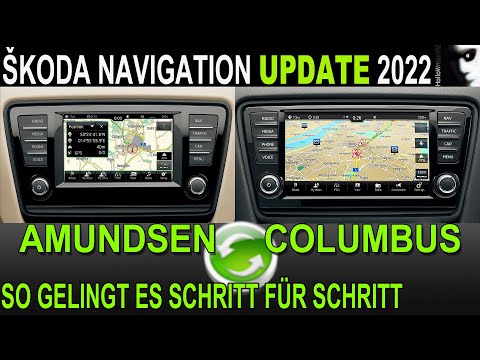 Škoda Amundsen Columbus Navigation ? Update 2022 Tutorial Kartenmaterial aktualisieren ► So geht es