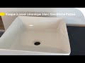 Avis Consommateur : Vasque à poser céramique blanc GoodHome Padma 38,5 cm