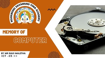 C -05|Paper 1 |Unit 8| ICT |MEMORY OF COMPUTER AND IT