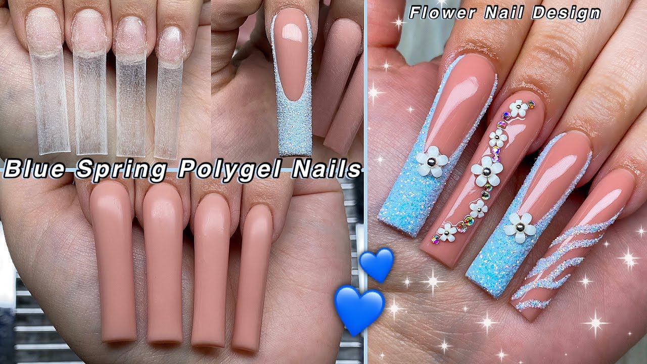 French Tip Flower Nails 🤍  Flower nails, Nails, Acrylic nails