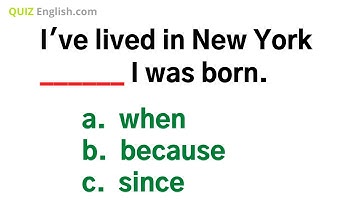 CONJUNCTIONS (Part 1) | English Grammar Quiz (Level 1 to 2)