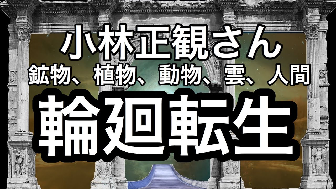 小林正観さん 輪廻転生 鉱物 植物 動物 雲 人間という生まれ変わりについて Youtube