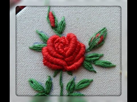 Рококо вышивка для начинающих роза