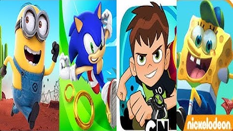 Despicable Me Minion Rush vs Ben 10 Up to Speed vs SpongeBob Sponge on the Run Android Gameplay