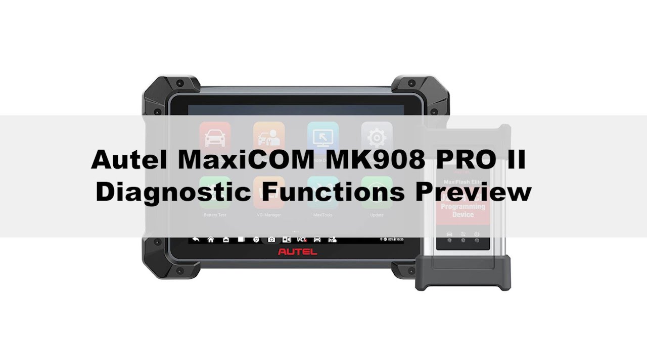 2026 Autel MaxiCOM MK908 PRO II with Autel BT506 Support Pre&Post