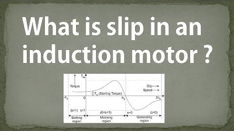 What is slip in an induction motor