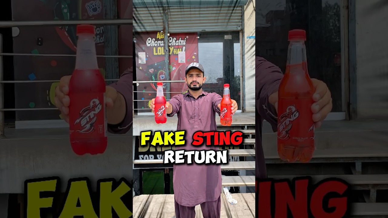 Fake sting return in supermarket 😱  