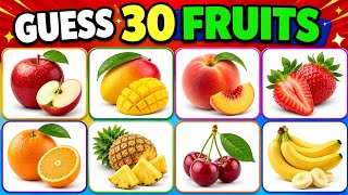 30 Fruits Quiz 🍎 5 Second 🥈 🍌 | What Is This Called in English? | Test Your Brain 🧠🔥 screenshot 4