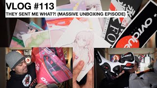 VLOG 113 - THEY SENT ME WHAT?! Massive Unboxing Episode!