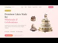 Responsive Cake Bakery Website in HTML CSS JavaScript | Complete Website Tutorial Step by Step