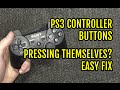 PS3 controller buttons pressing themselves fix - YouTube