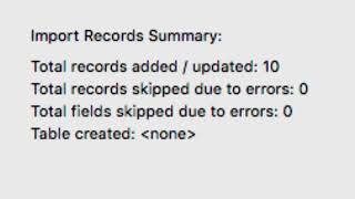 Import into new Filemaker file