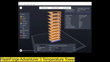 FlashForge Adventurer 3 Temperature Tower (FlashPrint 5)