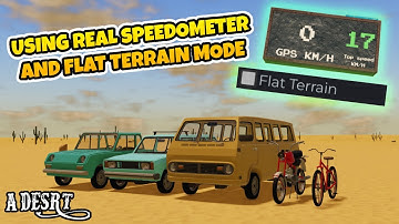 Testing All Vehicles Top Speed with a Speedometer on Flat Terrain | A Desrt (Roblox)