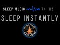 Sleep instantly  solfeggio frequencies 741 hz  black screen sleep music