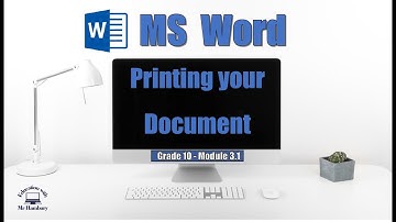 How to Print a Word Document | MS Word 2019 | Printing Options